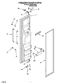 Part Location Diagram of 2303324S Whirlpool Handle (Stainless)