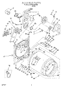 SECTION Diagram and Parts List for KEYW770BWH2  KitchenAid Dryer