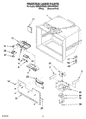 FREEZER LINER PARTS Diagram and Parts List for GB9SHKRMS00  Whirlpool Refrigerator
