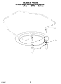 HEATER PARTS Diagram and Parts List for GU3200XTSS0  Whirlpool Dishwasher