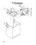 TOP AND CABINET, LIT/OPTIONAL Diagram and Parts List for LA9680XWF1  Whirlpool Washer