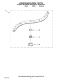 LOWER WASHARM PARTS Diagram and Parts List for WDT790SAYM1  Whirlpool Dishwasher