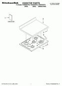 COOKTOP PARTS Diagram and Parts List for YKERS205TB3  KitchenAid Range