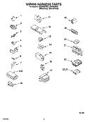WIRING HARNESS PARTS Diagram and Parts List for LSQ9650PG0  Whirlpool Washer
