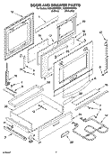 Part Location Diagram of 4457285 Whirlpool Glass, Door Front (S.Steel)