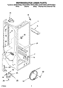 REFRIGERATOR LINER PARTS Diagram and Parts List for GS6SHAXMT00  Whirlpool Refrigerator