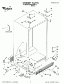 CABINET PARTS Diagram and Parts List for ED5FVAXWL00  Whirlpool Refrigerator