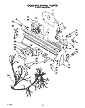 CONTROL PANEL, LIT/OPTIONAL Diagram and Parts List for KUDJ230YAL0  KitchenAid Dishwasher