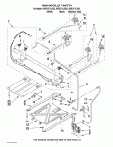 MANIFOLD PARTS Diagram and Parts List for WFG371LVB3  Whirlpool Range