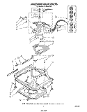 MACHINE BASE Diagram and Parts List for LA3400XPW4  Whirlpool Washer