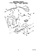 CONTROL PARTS Diagram and Parts List for ED5NHGXVQ00  Whirlpool Refrigerator