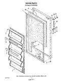 DOOR, LIT/OPTIONAL Diagram and Parts List for EV150NXWN00  Whirlpool Freezer