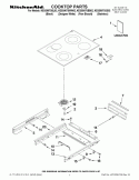 COOKTOP PARTS Diagram and Parts List for KESS907SBB02  KitchenAid Range
