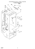 REFRIGERATOR LINER Diagram and Parts List for 6ED22PKXFW02  Whirlpool Refrigerator