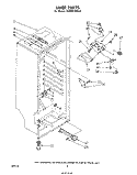 LINER Diagram and Parts List for EV190FXRW0  Whirlpool Freezer