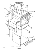 OVEN Diagram and Parts List for RS676PXL0  Whirlpool Range