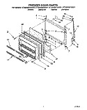 FREEZER DOOR Diagram and Parts List for ET20NMXAW01  Whirlpool Refrigerator