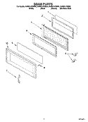 Part Location Diagram of 8169739 Whirlpool Door Handle