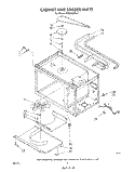 CABINET AND STIRRER Diagram and Parts List for MW8550XS4  Whirlpool Microwave