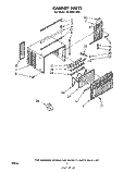 SECTION Diagram and Parts List for AC0052XM1  Whirlpool Air Conditioner