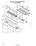 EXHAUST AND LIGHT Diagram and Parts List for MH6700XM0  Whirlpool Microwave