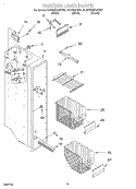 FREEZER LINER Diagram and Parts List for KSRS22QGWH03  KitchenAid Refrigerator