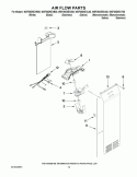 AIR FLOW PARTS Diagram and Parts List for WSF26D5EXL00  Whirlpool Refrigerator