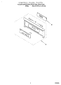 CONTROL PANEL Diagram and Parts List for RS610PXGW2  Whirlpool Range