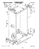 CABINET Diagram and Parts List for KSSS48DBX00  KitchenAid Refrigerator