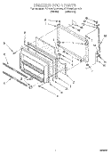 FREEZER DOOR Diagram and Parts List for ET20NKXAN03  Whirlpool Refrigerator