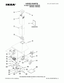 HOOD PARTS Diagram and Parts List for IH6302WS0  Whirlpool Range Hood