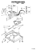 MACHINE BASE PARTS Diagram and Parts List for 1CWTW5790SQ0  Whirlpool Washer