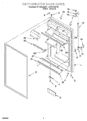 REFRIGERATOR DOOR Diagram and Parts List for RT18AKXEN01  Roper Refrigerator