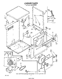 Part Location Diagram of 695194 Whirlpool Panel, Side (2) (Toast)