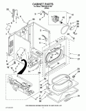 CABINET PARTS Diagram and Parts List for 7MWGD9016YM0  Whirlpool Dryer