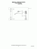 MISCELLANEOUS PARTS Diagram and Parts List for LTG5243DQ9  Whirlpool Washer Dryer Combo