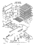 UNIT Diagram and Parts List for EV20VSXKW1  Whirlpool Freezer