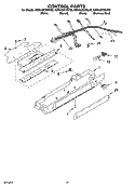 CONTROL PARTS, OPTIONAL PARTS (NOT INCLUDED) Diagram and Parts List for KSRA22CNWH02  KitchenAid Refrigerator