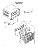 CABINET Diagram and Parts List for CAH18WQ4  Crosley Air Conditioner