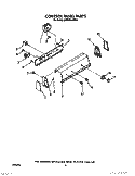 CONTROL PANEL Diagram and Parts List for KAWE564WAL1  KitchenAid Washer