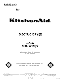 SECTION Diagram and Parts List for KEYE750VTO0  KitchenAid Dryer