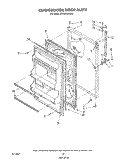 REFRIGERATOR DOOR , NOT ILLUSTRATED Diagram and Parts List for RT14CKXVW00  Roper Refrigerator