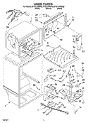 LINER Diagram and Parts List for ET21LKXHT02  Whirlpool Refrigerator