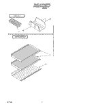 SHELF, LIT/OPTIONAL Diagram and Parts List for ET18SKRDW00  Whirlpool Refrigerator