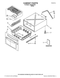 CABINET PARTS Diagram and Parts List for LAB1550YW0  Whirlpool Laundry Accessories
