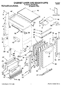 CABINET LINER AND DOOR PARTS Diagram and Parts List for KUIA18NNJS4  KitchenAid Ice Maker