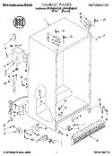 CABINET Diagram and Parts List for 4KSRS25QDW01  KitchenAid Refrigerator