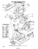 TOP AND CONSOLE Diagram and Parts List for LA5380XMW0  Whirlpool Washer
