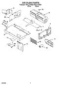 AIR FLOW PARTS Diagram and Parts List for YMH1141XMB0  Whirlpool Microwave