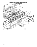 UPPER RACK AND TRACK Diagram and Parts List for KUDA22SWWH2  KitchenAid Dishwasher